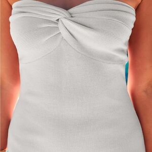 NWT White Midi Dress